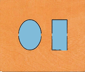 Oval and Rectangle